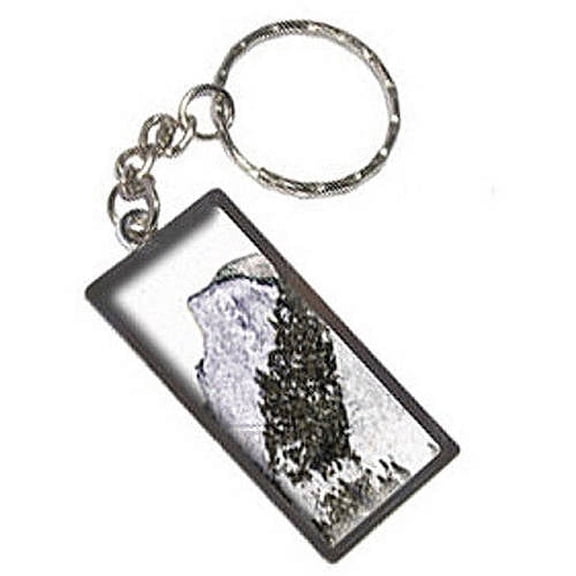 Sketchy Half Dome Yosemite Keychain Key Chain Ring