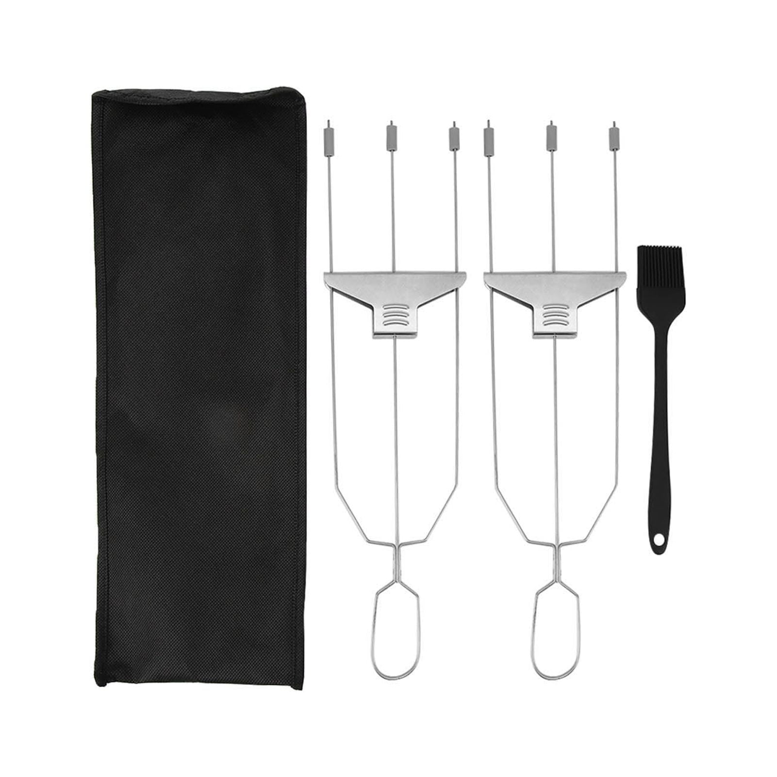 Skewer 3 Prong Stainless Steel Reusable Skewers Easy Food Removal With skewer-3-prong-stainless-steel-reusable-skewers-easy-food-removal-with