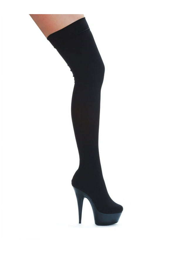 Ski 6" Pointed Stiletto Stretch Lycra Thigh High Boot