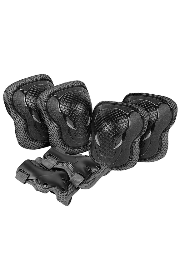 Ski Bindings Adjustable Knee And Elbow Guard Set For Cycling Skiing Skating And Outdoor Activities