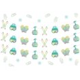 thumbnail image 1 of Ski Birthday Party Decorations 3pcs Winter Skiing Birthday Banner Bunting Teal Blue Winter Sports Birthday Party Supplies for Kids and Adult Skiing Sports Theme Birthday Party Supplies, 1 of 6