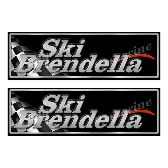 Ski Brendella Classic Racing 10" long Stickers