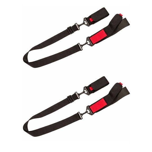 Ski Carrier Strap 2-Pack with Padded Hook-and-Loop Adjustable Ski & Pole Carry Strap with Shoulder Sling Includes Bonus Ski Boot Carrier Compact Snow Gear Accessory