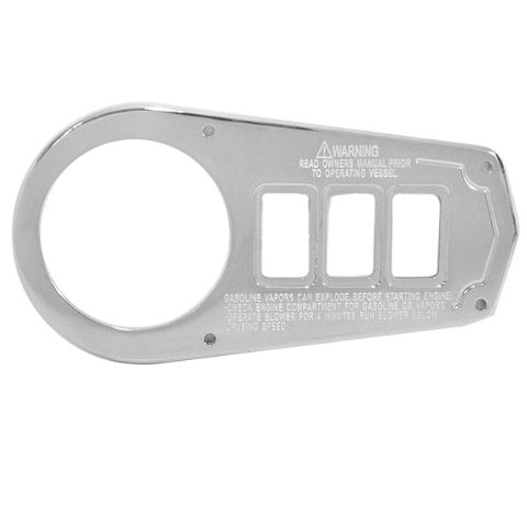 Ski Centurion Boat Blank Gauge Switch Panel | Enzo Stainless Steel Marine
