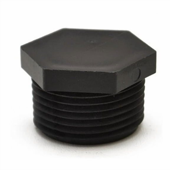 Ski Centurion Boat Drain Plug | Hexagon 1 1/4 Inch Black Plastic