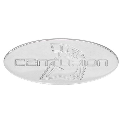 Centurion Boat Logo Plate | 6 1/8 x 2 1/2 Inch Stainless Emblem