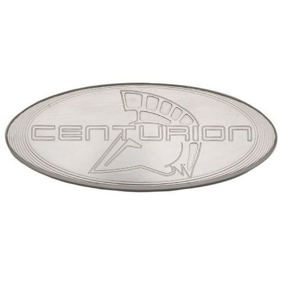 Ski Centurion Boat Emblem Plate | 6 x 2 1/2 Inch Aluminum