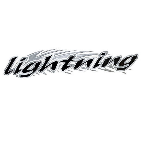 Ski Centurion Boat Graphic Decal | Lightening Gray Black 68 Inch