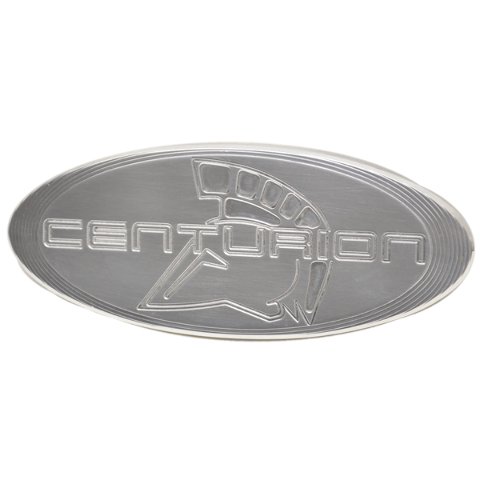 Ski Centurion Polished Aluminum Marine Boat Logo Emblem Display Panel Plate