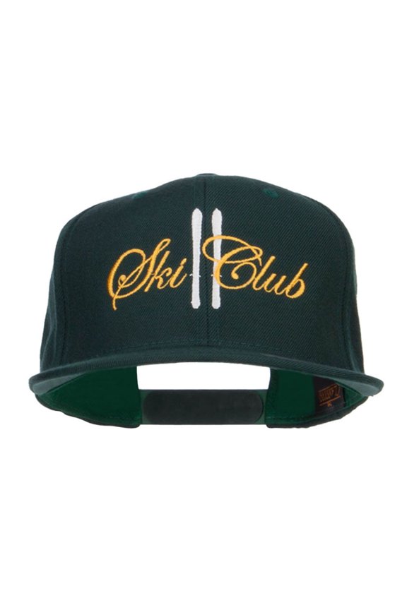 Ski Club Embroidered Snapback Cap - Spruce OSFM