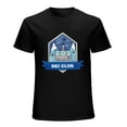 thumbnail image 1 of Ski Club Vintage T-shirt Mens Cotton Classic Crewneck Short Sleeve Tees Unisex Black 4XL, 1 of 5