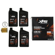 Ski-Doo 779260 Can-Am BRP 5W-40 SAE XPS Synthetic Blend Oil Change Kit OEM Sea-Doo Rotax