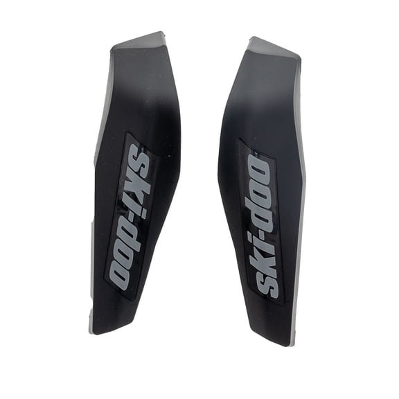 Ski-Doo 860202636 BRP  XL Handguards Sleek Style Black Grey Interchangeable Caps
