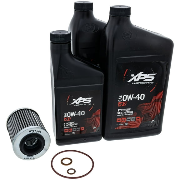 Ski-Doo 9779253 BRP Can-Am 4T 0W-40SAE Full Synthetic XPS Oil Change Kit Rotax 600 ACE