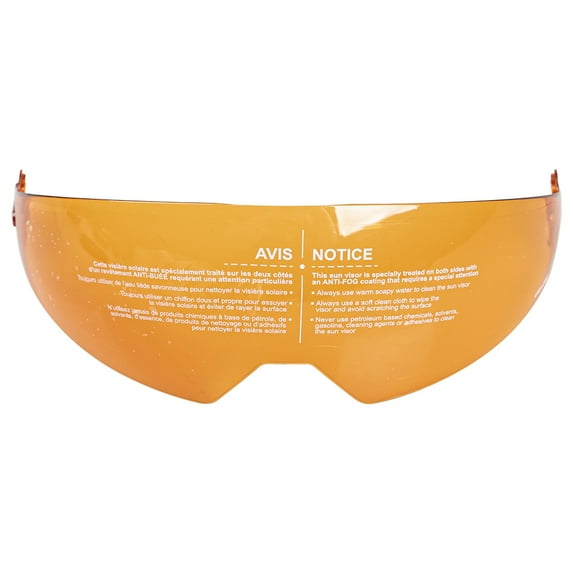 Ski-Doo Oxygen Anti-Fog Sun Visor Amber Orange 9290030095