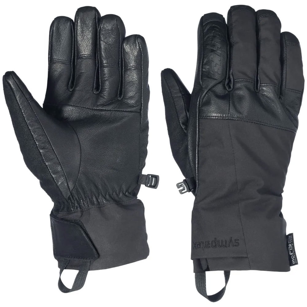 Ski-Doo BC Aspect Short Leather Standard Snowmobile Gloves Black 4463540490