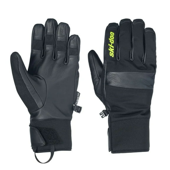 Ski-Doo Mens Grip Snowmobile Standard Gloves Black 4463230690