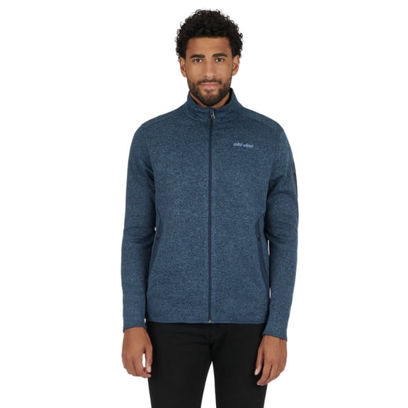 Ski-Doo Mens Mid-Layer Fleece Jacket Full Zip Heavyweight Warm Denim Blue - XX-Large 4545771479