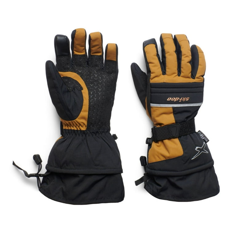 Ski-Doo X-Team Nylon Gauntlet Snowmobile Gloves Bronze 4463511492