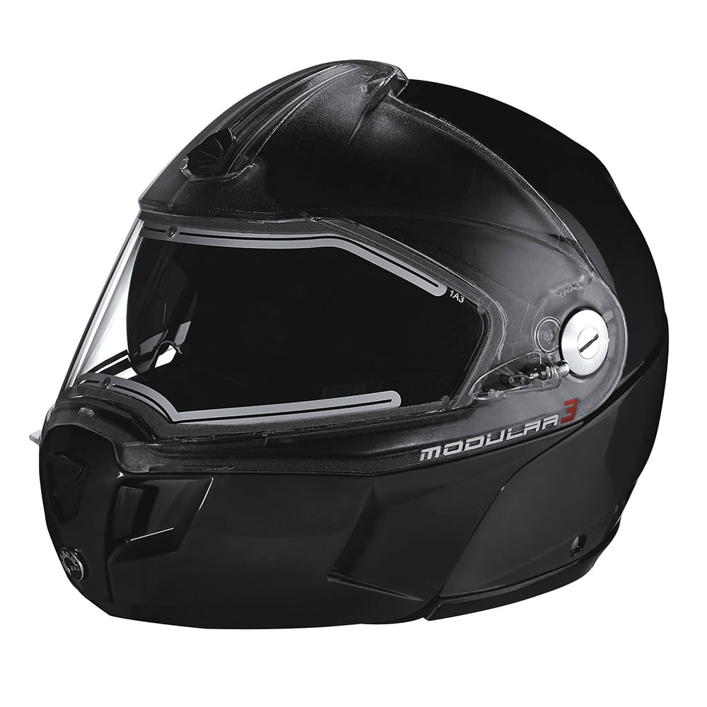 Ski-Doo Modular 3 Electric SE Snowmobile Helmet Heat Shield Dual Lens QR  Black - XX-Large 4479641490 - Walmart.com
