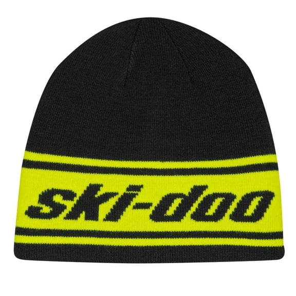 Ski-Doo New OEM Unisex One Size Black Reversible Beanie