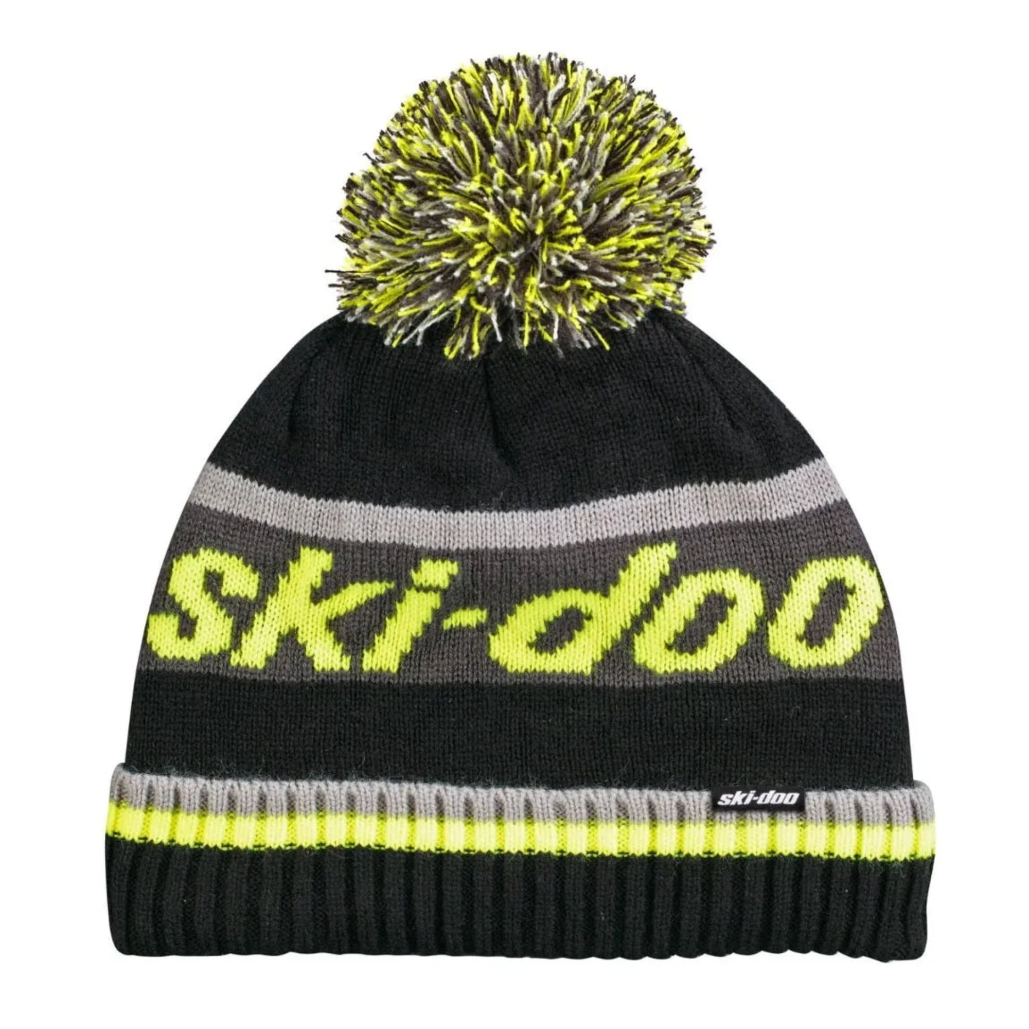 Ski-Doo New OEM Unisex One Size Hi-Viz Yellow Pom Pom Hat