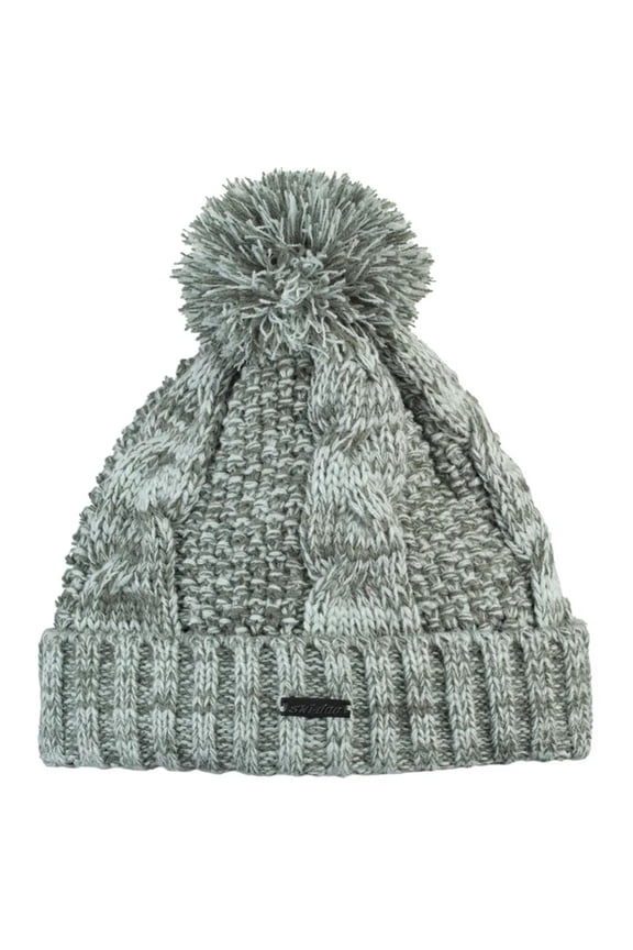 Pom-Pom Beanie Hat Ice Grey 4548140038