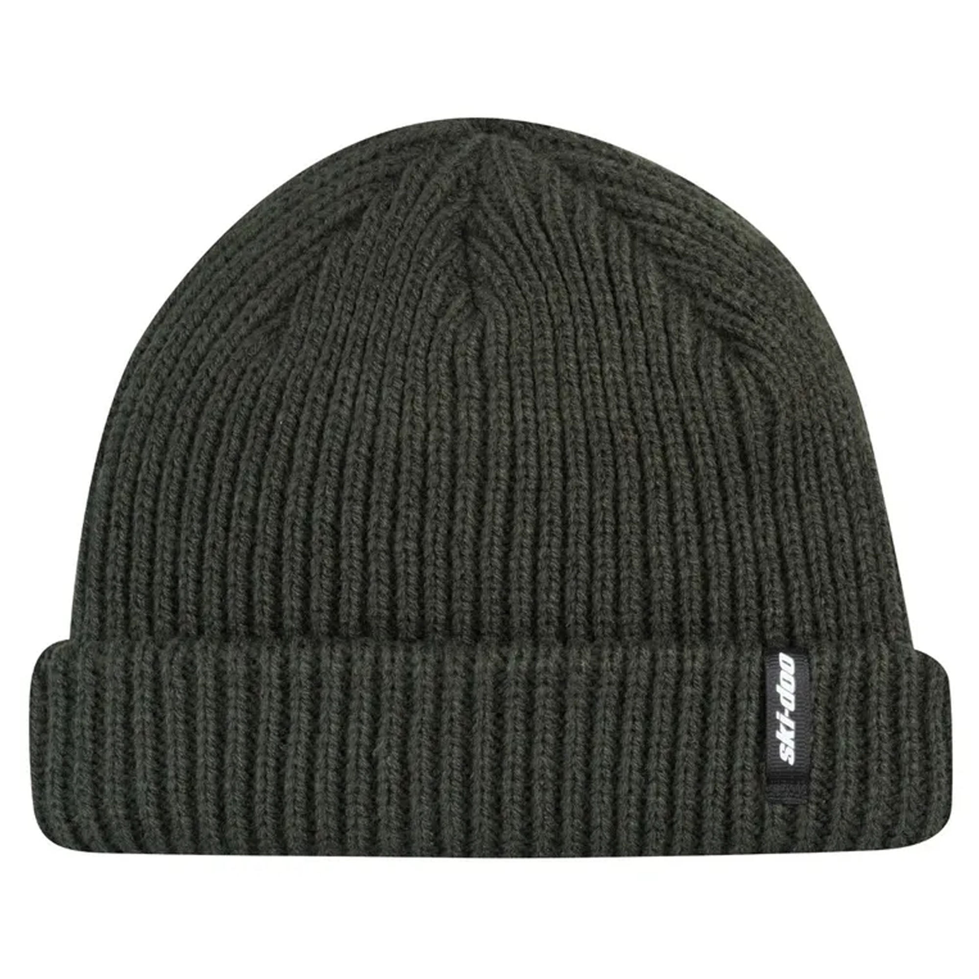 Ski-Doo Short Roll Knit Beanie Hat Green 4548120070
