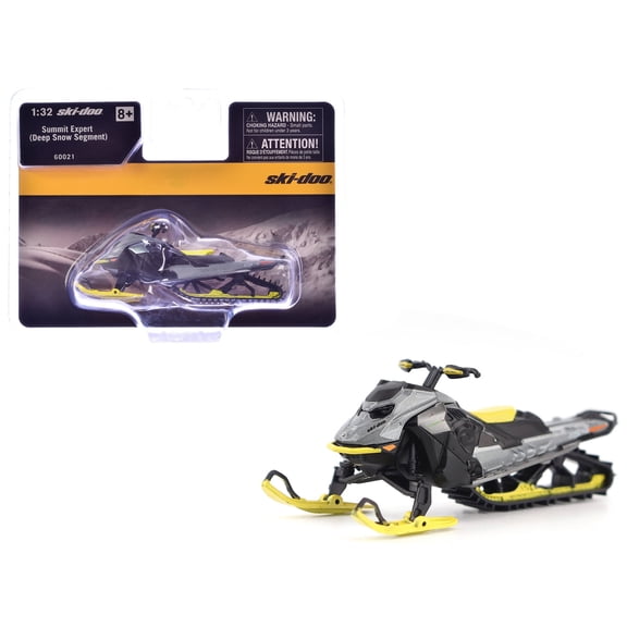 Ski-Doo Summit Expert (Deep Snow Segment) Snowmobile Manta Green and Gray Metallic 1/32 Diecast Model by BRP Models