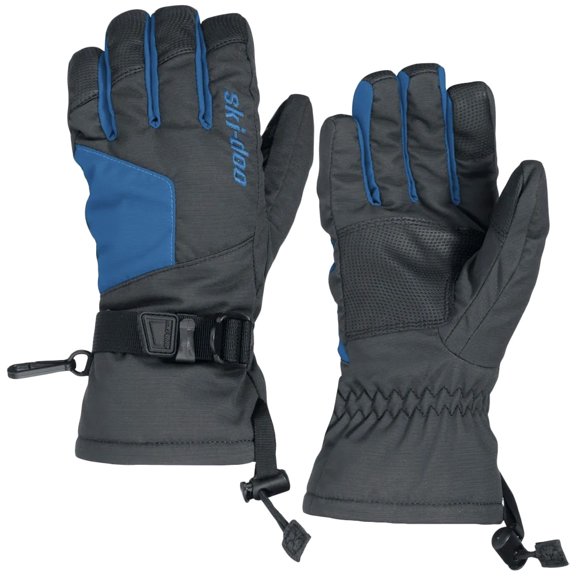 Ski-Doo Teens' Particle Standard Snowmobile Gloves Indigo Blue 4463444982