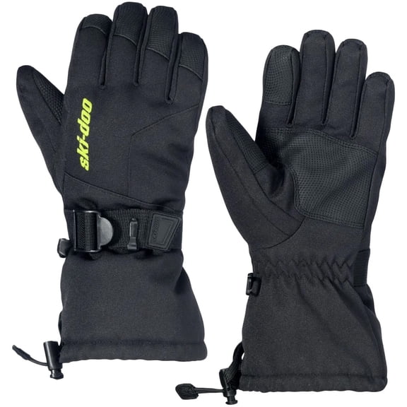 Ski-Doo Teens' Particle Standard Snowmobile Gloves Black 4463444890