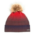thumbnail image 1 of Ski-Doo Womens Faux-Fur Pom-Pom Snowmobile Beanie Brick Red 4478890033, 1 of 5