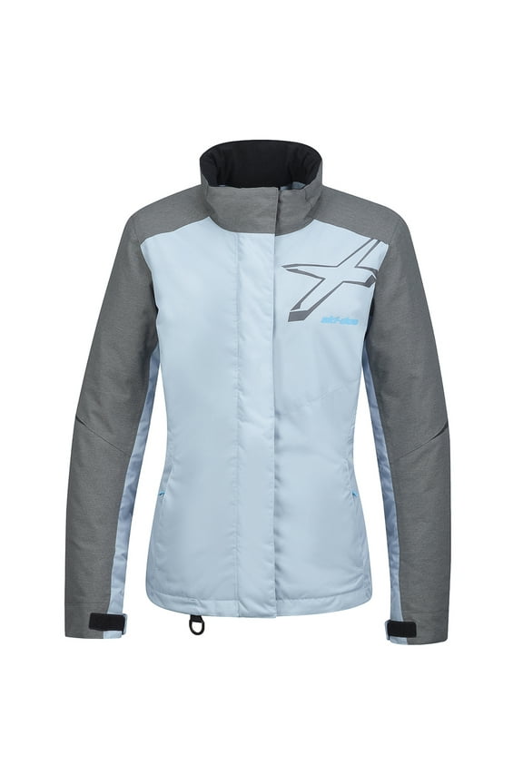 Womens Holeshot Snowmobile Jacket Wind Waterproof Insulated Light Blue - Small 4408930481