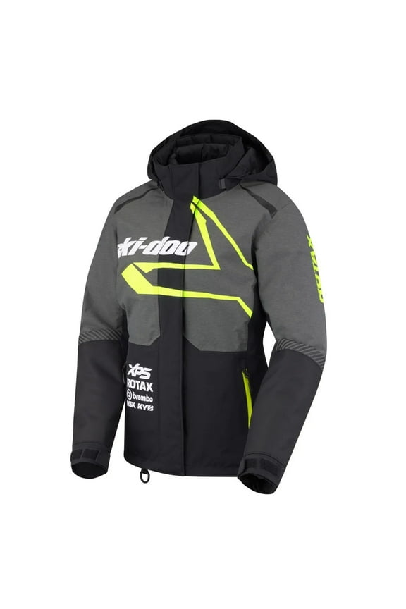 Womens X-Team Snowmobile Jacket Warm Water Resistant Heather Charcoal - XX-Large 4409451429