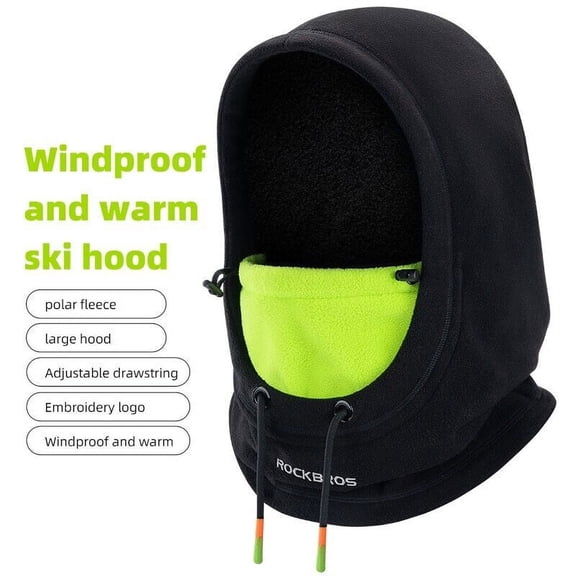 ROCKBROS Winter Windproof Full Face Ski Mask, Thermal Fleece Balaclava for Men Women, Helmet-Friendly for Cycling Motorcycling Hiking Fishing