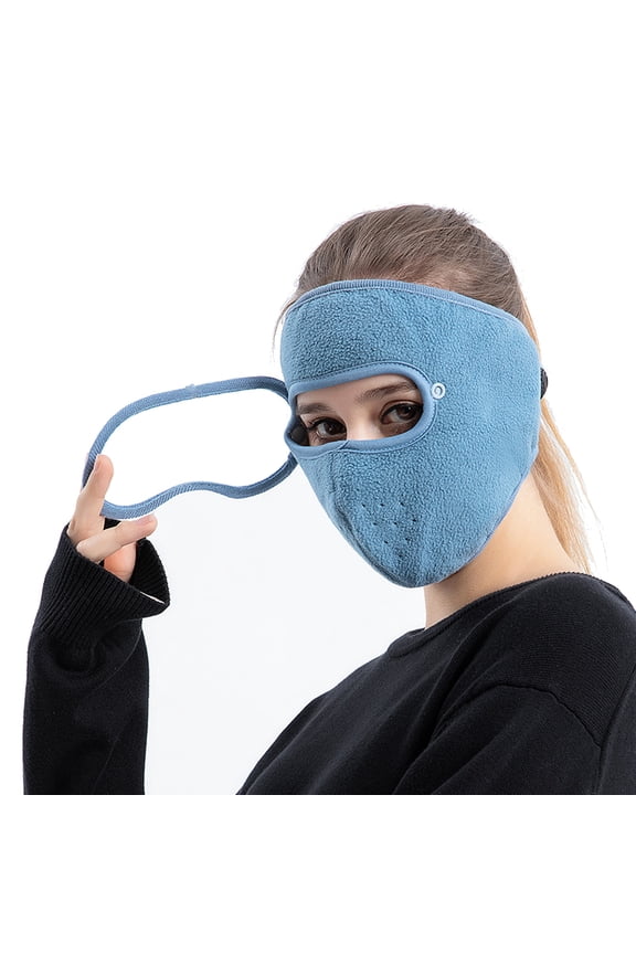 Ski Full Face Mask Windproof Fleece Winter Warm with High-Definition Protective Mirror for Outdoor Sports, Breathable Fabric, Superior Windproof, for Men and Women