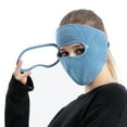 thumbnail image 1 of Ski Full Face Mask Winter Warm Fleece Mask Windproof Riding Mask with Goggles Outdoor Snowboarding Cycling Protective Face Cover, 1 of 3