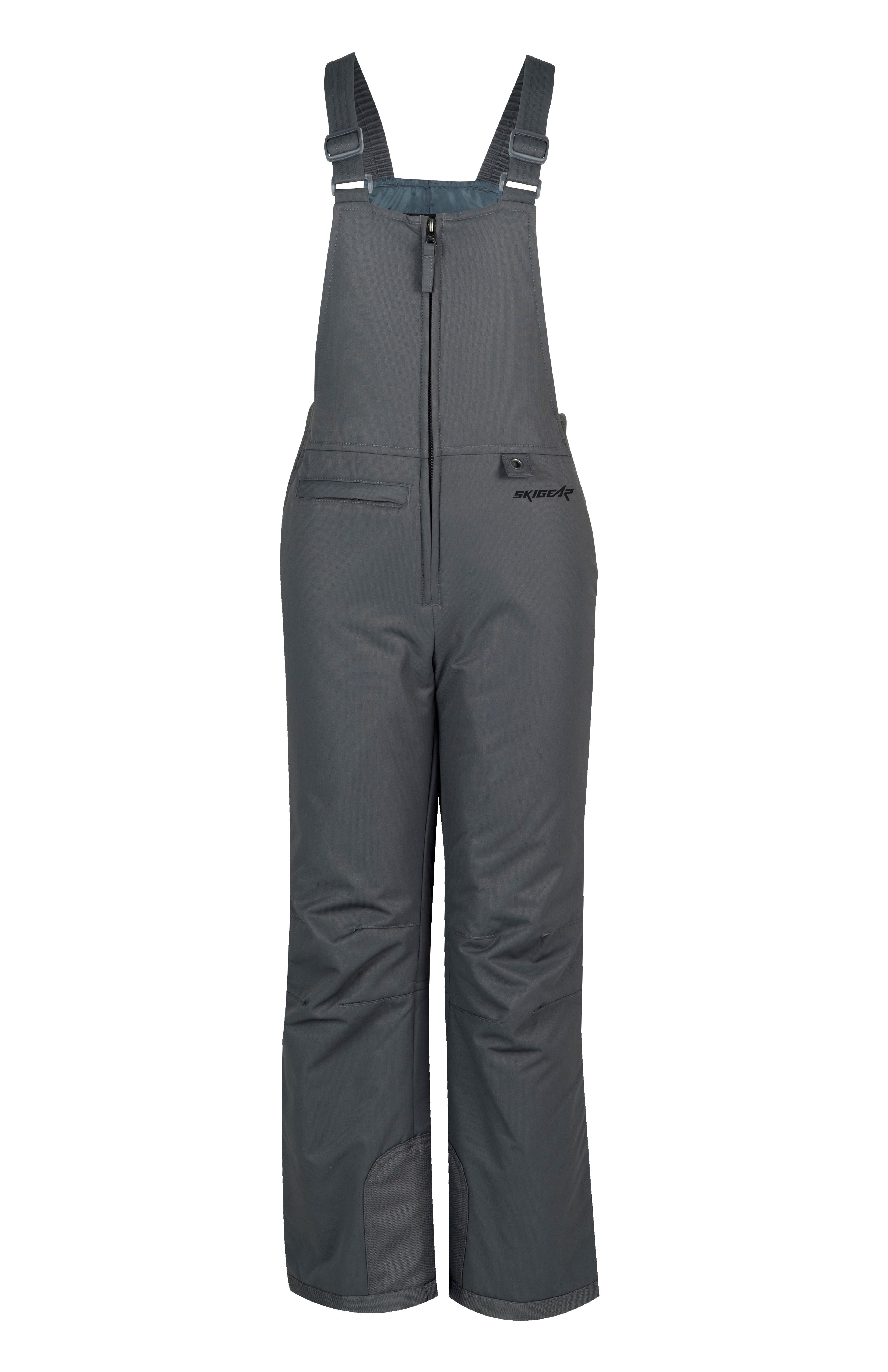 Ski Gear by Arctix Youth Insulated Snow Bib Overalls - Xlarge, Charcoal
