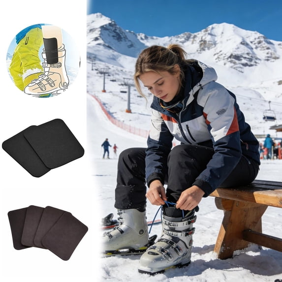 Ski Gel Shin Guards - Reusable and Non- Gel Insert - 2 Pieces Shin Guards for Snowboarding | for Men and Women Snow Sports Skiing Snowboard and Team Training