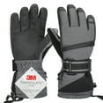 thumbnail image 1 of Ski Gloves 3M Waterproof Insulated Winter Snow Mittens Gloves for Women & Men Winter Sports, 1 of 7