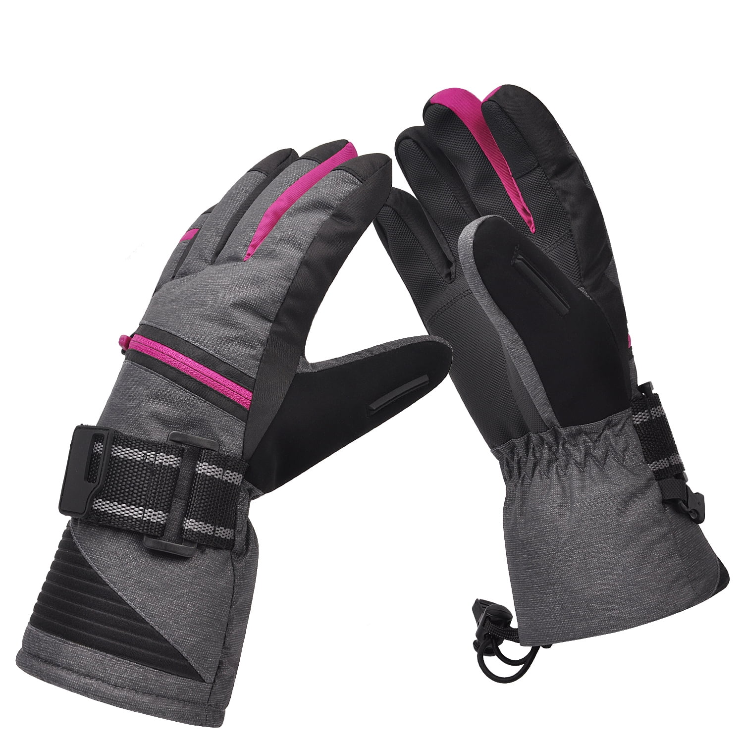 Solaris Men Winter Ski Snow Gloves with Breathable Face Mask The Warmest 3M Insulation Waterproof Outdoor Snowboard Mitt