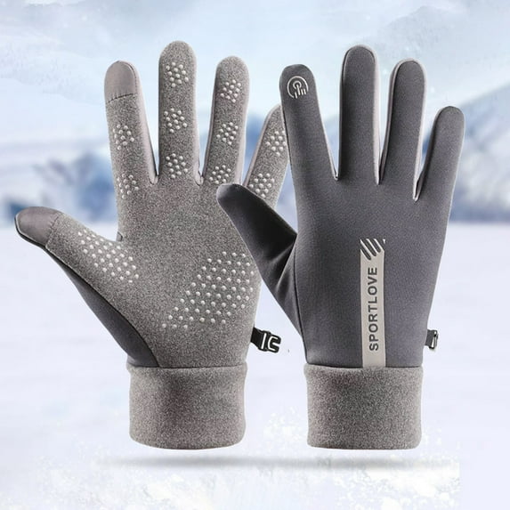 Ski Gloves, Fleece Lined Riding Gloves, Windproof Waterproof Anti-Slip Gloves, Touchscreen Gloves for Couples, Winter Sports, Warm & Functional, Couple Gifts Baberdicy, Ideal for Couples
