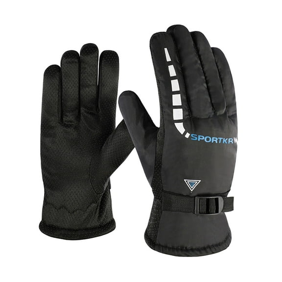 Ski Gloves for Men and Women, Touchscreen Waterproof Snow Gloves for Cold Weather, Warm Split-Finger Design for Winter Sports, Cycling, Hiking, and More