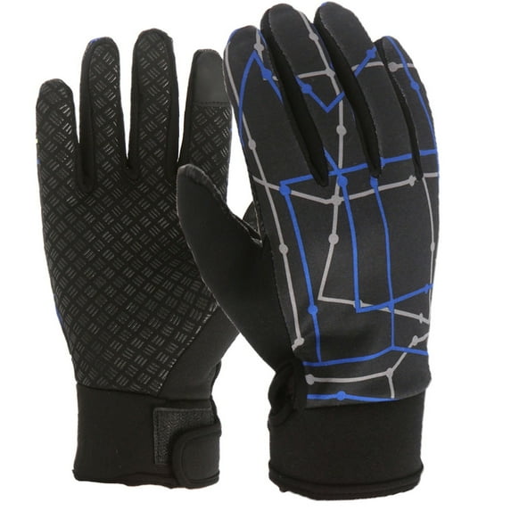 IDALL Ski Gloves Waterproof Gloves Winter Outdoor Men And Women Snow Skating Snowboarding Windproof Warm Ski Gloves Snow Gloves Winter Gloves X-Blue One Size
