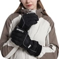 thumbnail image 1 of Ski Gloves Women's Windproof And Waterproof Outdoor Riding Touching Screen Winter Plush Warm Gloves, 1 of 5