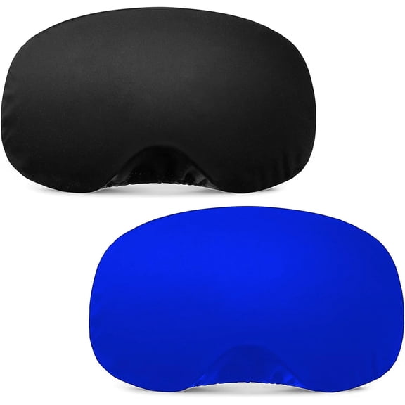 Ski Goggle Cover Microfiber 2 Piece Protectors Protective Gogglesaver Snowboard Goggles Cover Sleeves for Lens Protection Travel Storage Winter Sport Accessory