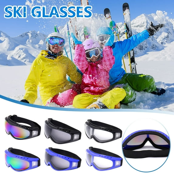 Ski Goggles under $5! CQCYD Outdoor Ski Windproof Goggles for Mountaineering, Motorcycle and Cycling Protective Glasses, Anti-Fog and UV Protection for Sports