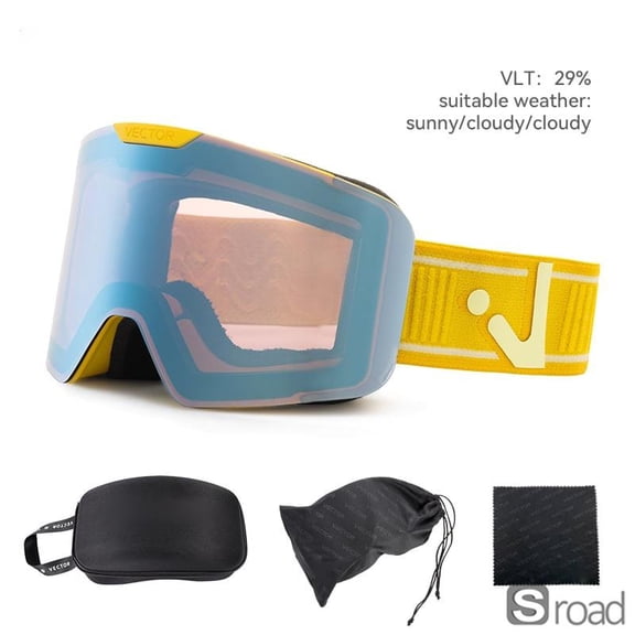 Ski Goggles Children Snowboard Goggles Glasses For Skiing UV400 Protection Skiing Snow Glasses Anti-Fog Ski Mask
