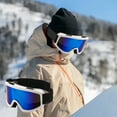 thumbnail image 1 of Ski Goggles Double Layer Large Frame | Polarized Sports Glasses for Outdoor Winter Activities | Impact-Resistant Lightweight PC | Foam Padding Comfort | 1 Piece | Blue P-INK White Yellow |, 1 of 6