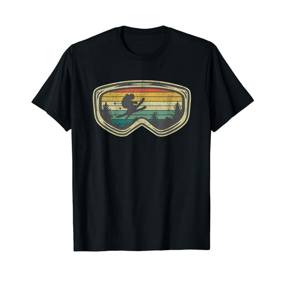 Ski Goggles Mountain Snow Skiing Retro Winter Vacation Gift T-Shirt